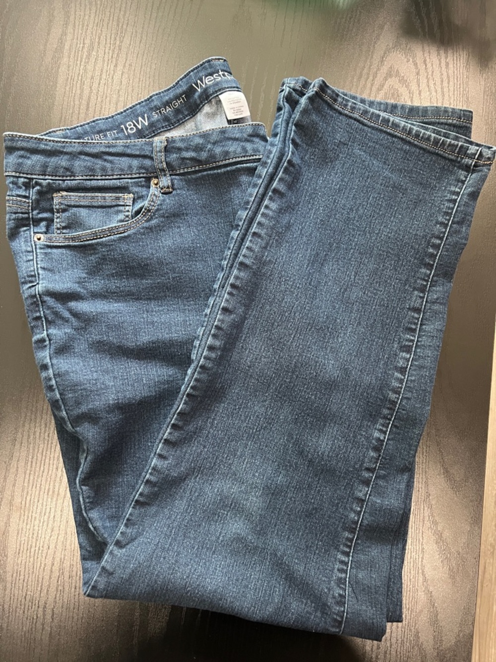 Westport Straight Leg Jeans in Medium Blue Denim